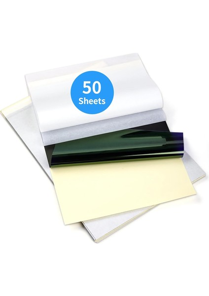 , 50 Yaprak Dövme Şablon Kağıdı (Yurt Dışından)