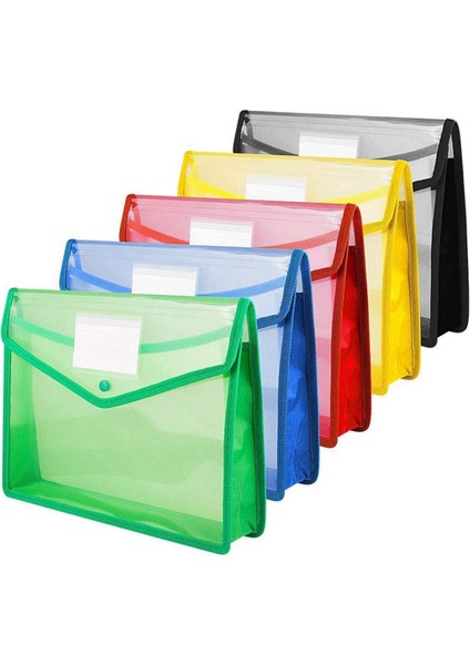 Çıtçıtlı Tokalı ve Cepli A4 Çantalı Zarf Genişletme Dosya Klasörü (Yurt Dışından)