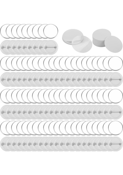 300 Set 32MM/1.25 Inç Boş Düğme Rozeti Parçaları Düğme Makinesi Için 58MM Düğme Parçaları, Dairesel Rozet Boş Düğme Pimleri (Yurt Dışından) fiyatları