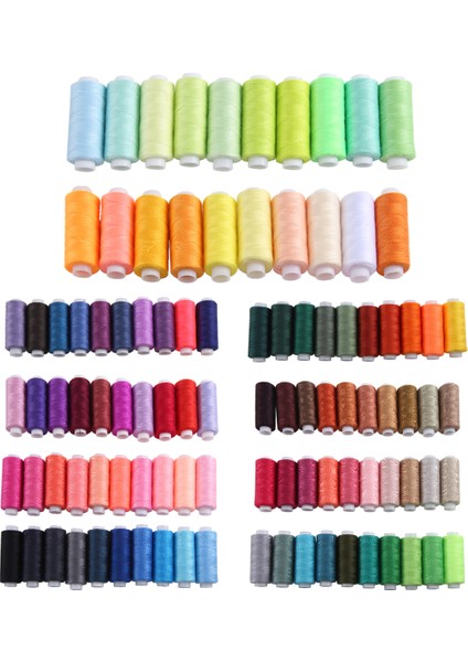 Dikiş Iplik Seti 100 Renk 250YD Her Makara Polyester Iplik Kiti El Veya Makine Dikiş (Yurt Dışından) modelleri