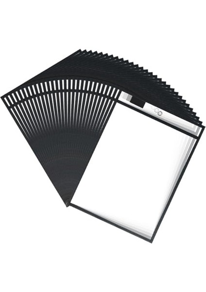 30 Adet Iş Bileti Tutucu, 10X14IN, Kağıt Için Yeniden Kullanılabilir Plastik Kovanlar (Yurt Dışından)