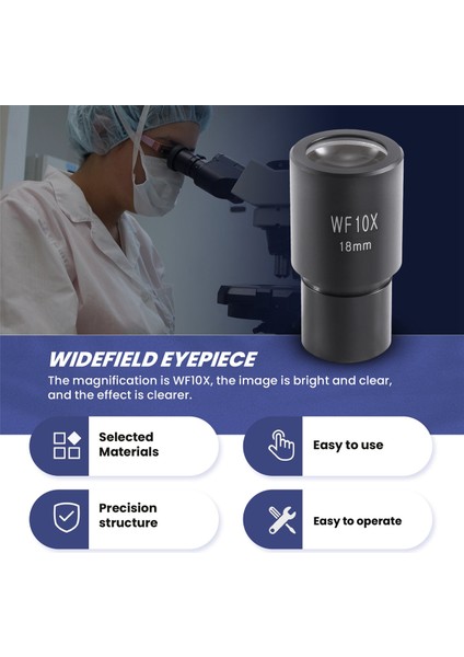 10X Mikroskop Görünen Geniş Açılı Optik Lensler Adaptör Alanı 18MM Profesyonel Oküler Lens Standardı (Yurt Dışından) indirimleri