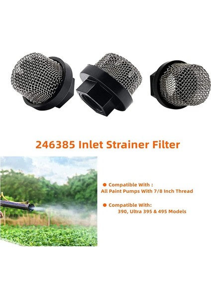 246385 ve 246384 GRACO395 Için Yedek Filtre Ekran Kiti 495 Havasız Boya Spraygun (Yurt Dışından) indirimleri