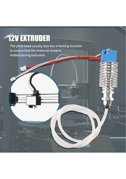 3D Yazıcı Aksesuarları, 12V Extruder Kit, I3 Mega Anycubic 3D Yazıcı Için Princhead (Yurt Dışından) indirimleri