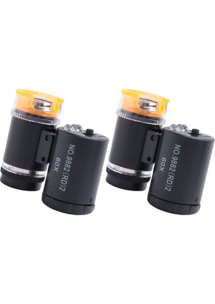2 Adet 60X Mini Cep Mikroskobu 3 Işık, Kuyumcu Göz Loupe Taşınabilir Magnifing Cam El Sanatları Takı Için (Yurt Dışından) fiyatları