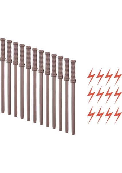 12 Adet Asa Kalemler Sihirbaz Parti Malzemeleri ve Flash Bolt Sihirbaz Teması (Yurt Dışından)