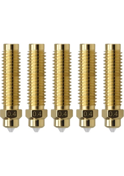 5pcs Elegoo Centauri Karbon Için Pirinç Sertleştirilmiş Çelik Nozul, 0.4mm Bimetal Pirinç Nozul Aşınma Dirençli Hotend Nozülleri (Yurt Dışından)