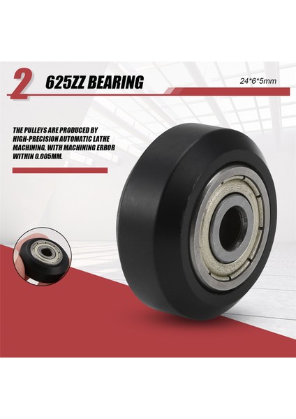 12 Pcs 625ZZ Plastik Kasnak 3D Yazıcı Için Rulman Dişli Cr-10 / CR-10S / Cnc Yönlendirici Hibrid (Yurt Dışından) indirimleri