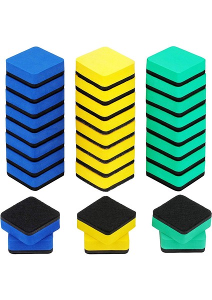 Kuru Silinebilir Kalemleri Temizlemek Için 30 Adet Yıkanabilir ve Tekrar Kullanılabilir Silgi (Yurt Dışından)