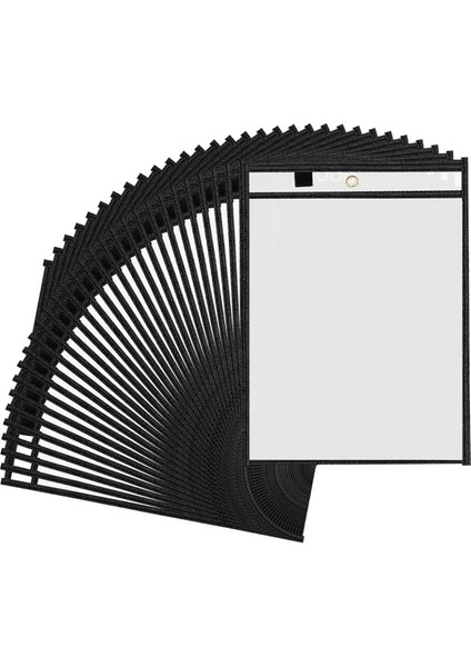 30 Paket Büyük Boy Kuru Silinebilir Cepler Tekrar Kullanılabilir Kollar (Yurt Dışından)