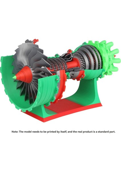 Bamboo Lab Için 3D Baskı Modeli MH006 Uçak Motoru Modeli Bileşenleri Baskı Deneyiminizi Geliştirin (Yurt Dışından) indirimleri