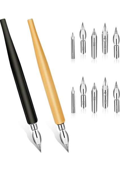 Çizgi Roman Uç Seti, Dip Kalem Çizimi Için Eğik Kaligrafi Uçları (Yurt Dışından)