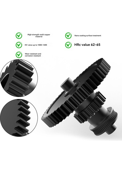 Elegoo Neptune 4/pro/plus/maks Nanokoated Kalıp Çelik Entegre Ekstrüder Dişli Cnc Baskı Kiti 3D Yazıcı Parçaları (Yurt Dışından) modelleri