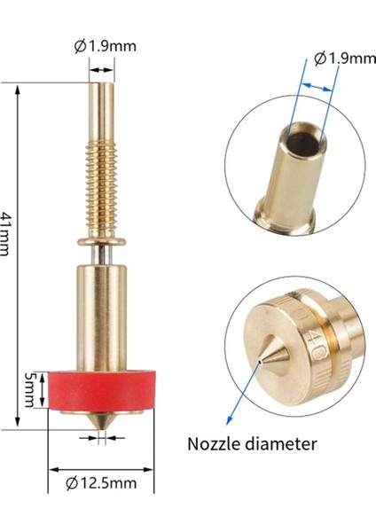E3D Revo Seramik Hotend Kiti V6 Radyatör Pirinç Meme Seramik Isıtma Çekirdeği Ender 3 Serisi Için 4 Meme Hortumu ile (Yurt Dışından) indirimleri