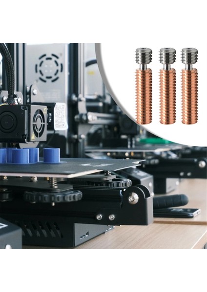 3pcs 3D Yazıcı Bi-Metal Boğaz Borusu Titanyum Alaşım Bakır Nozul Boğaz Borusu 1.75MM ENDER3/3S/3V2 CR10/V2/V3 (Yurt Dışından) fiyatları