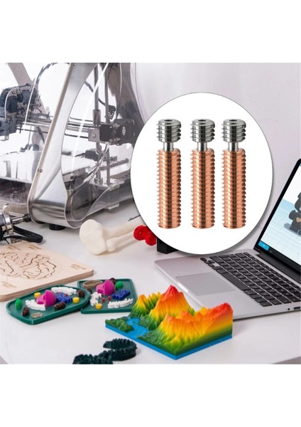 3pcs 3D Yazıcı Bi-Metal Boğaz Borusu Titanyum Alaşım Bakır Nozul Boğaz Borusu 1.75MM ENDER3/3S/3V2 CR10/V2/V3 (Yurt Dışından) modelleri