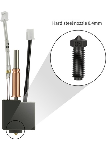 Anycubic Kobra3 Ekstrüder Hotend Için 3D Yazıcı Hotend Kiti 0,4 mm Sert Çelik Nozul ile All-Metal Hotend (Yurt Dışından) indirimleri