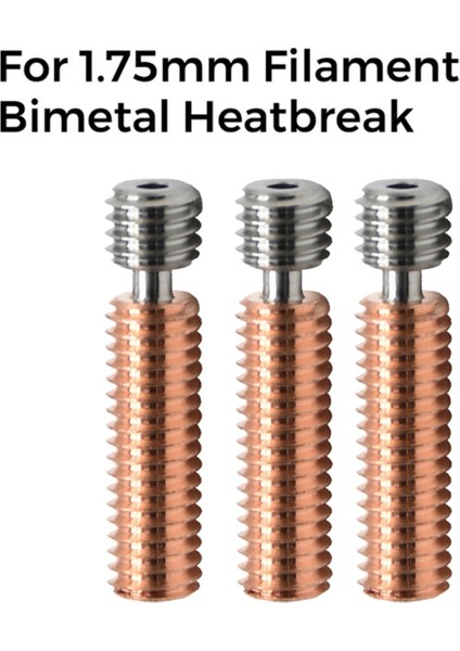 3pcs 3D Yazıcı Bi-Metal Boğaz Borusu Titanyum Alaşım Bakır Nozul Boğaz Borusu 1.75MM ENDER3/3S/3V2 CR10/V2/V3 (Yurt Dışından) indirimleri