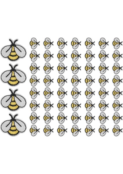 60PCS Arı Işlemeli Yamalar, Nakitli Aplike Üzerinde Sevimli Bumble Demir Diya Yamaları Diy Yamaları (Yurt Dışından) fiyatları