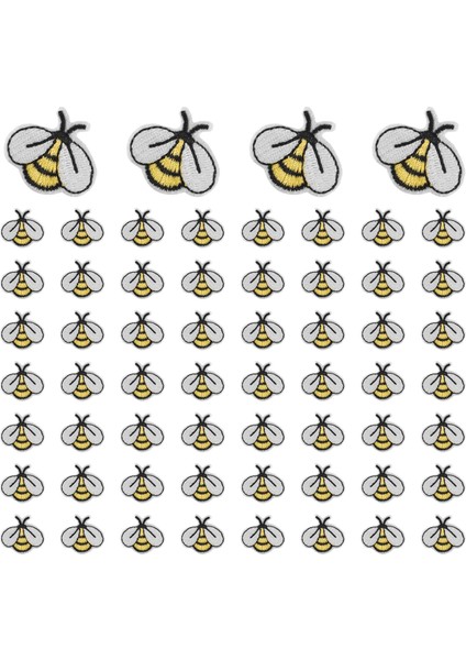 60PCS Arı Işlemeli Yamalar, Nakitli Aplike Üzerinde Sevimli Bumble Demir Diya Yamaları Diy Yamaları (Yurt Dışından) fırsatları