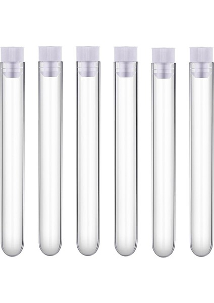 12 x 100MM 12 ml Kapaklı Plastik Tüpler Şeker Tüpleri Test Laboratuvarı Tüpleri (Yurt Dışından)