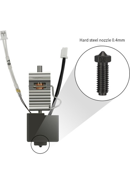3D Yazıcı Aksesuarları 3 Ekstrüder Baskı Sıcak Uç Kiti 3 Combo 0.4mm Sabit Çelik (Isı Lavabosu Ile) (Yurt Dışından) indirimleri