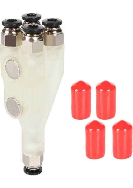 3D Yazıcı Parçaları 4-1 Arada Adaptör Malzeme Borusu Genişletme Bağlantı Noktası Bağlantı 4 Besleme Modülleri X1/p1 X1C P1S P1P Için (Yurt Dışından)