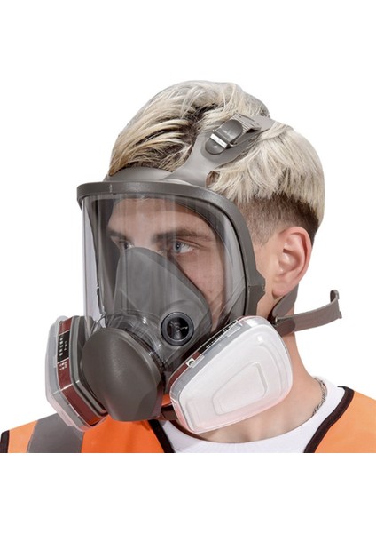 Maskeler Hayatta Kalma Kimyasal Aktif Karbon Filtresi Tam Yüz Solunum Maskesi Toz Işleme Parlatma Kaynağı Için Kullanılır (Yurt Dışından) fiyatları