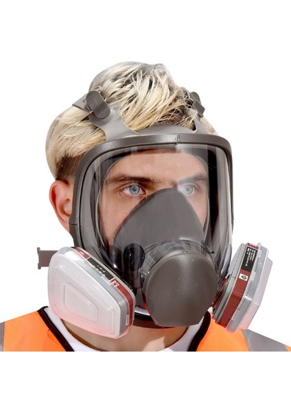 Maskeler Hayatta Kalma Kimyasal Aktif Karbon Filtresi Tam Yüz Solunum Maskesi Toz Işleme Parlatma Kaynağı Için Kullanılır (Yurt Dışından) modelleri