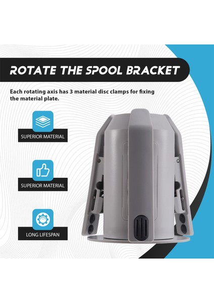 Bambu Lab A1/a1 Mini 3D Yazıcı Parçaları Ams Lite Rotary Spool Tutucu Ams Lite Yükseltme 3D Yazıcı Aksesuarları Sarı (Yurt Dışından) fırsatları