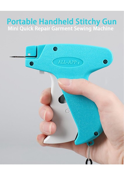 Giyim Için Stitchy Gun, Etiketleme Aracı Taşınabilir El Mini Dikiş Makinesi, Hızlı Onarım Giysisi (Yurt Dışından) fırsatları