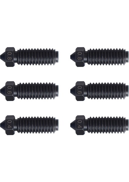Anycubic Kobra Için 3 Sertleştirilmiş Çelik Nozul Yazıcı 3D Yazıcı Için Yüksek Akış Nozulları (Yurt Dışından)