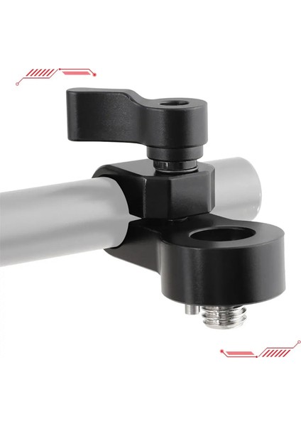 Dslr Kamera Kafesi Teçhizatı Için 3/8inch-16 Montaj Vidalı 15MM Tek Çubuk Kelepçe Adaptörü 15MM Çubuk Ray Destek Sistemi (Yurt Dışından) indirimleri