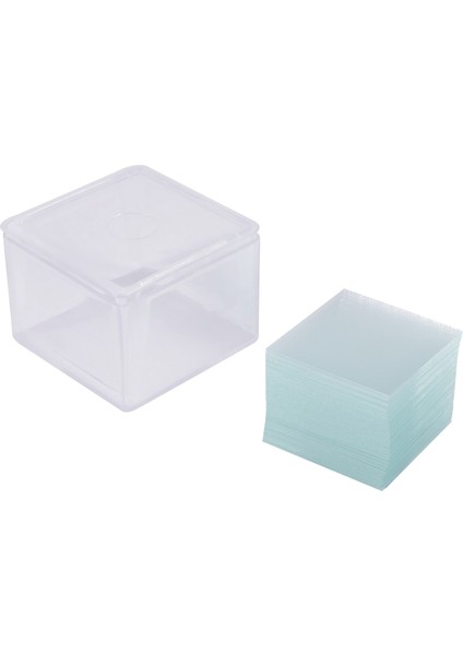 100 Adet Şeffaf Slaytlar Lameller Mikroskop Için 22X22 mm (Yurt Dışından)