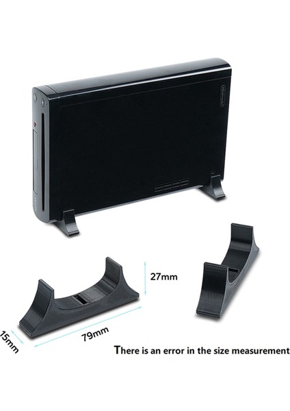 3D Baskılı Soğutma Ayağı Braket Aksesuarları Slip Anti-Slip Yatay Stand Wii U Oyun Konsolu Için Kolay Kullanım (Yurt Dışından) fiyatları