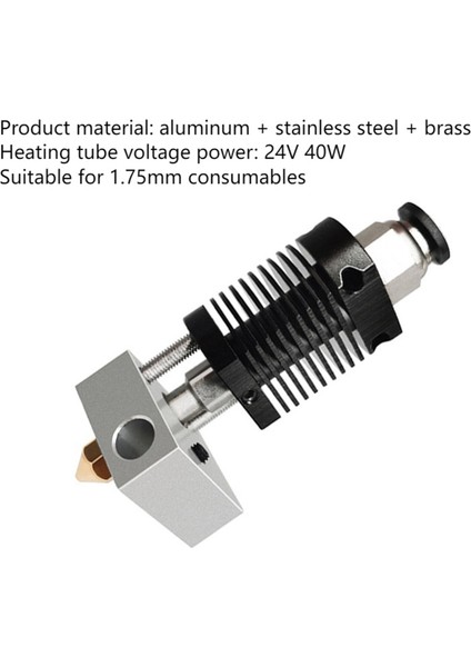 Anet Et5 ET5X ET5PRO 3D Yazıcı Ekstrüzyon Kafası Için Sıcak Uç Kiti, Isıtma Tüpü, Termistör, 0.4mm Nozul Dahil 24V 40W (Yurt Dışından) indirimleri