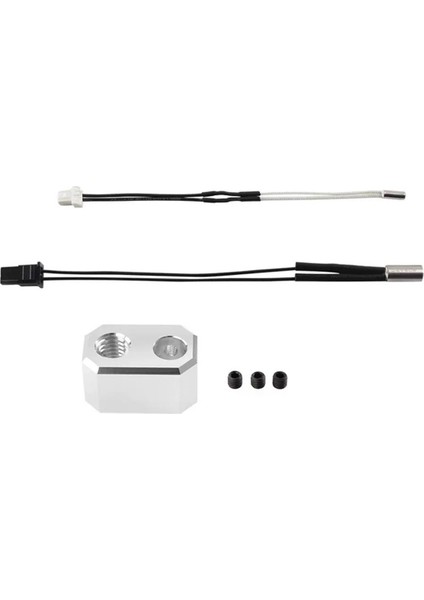 Prusa I3 Mk4 Için Extruder Alüminyum Isıtma Bloğu+Isıtma Çubuğu+Termal Tel 3D Yazıcı Aksesuarları (Yurt Dışından)