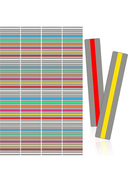 100 Paket Okula Dönüş Rehberli Okuma Şeritleri Çizgi Okuyucu Şeritleri (Yurt Dışından)