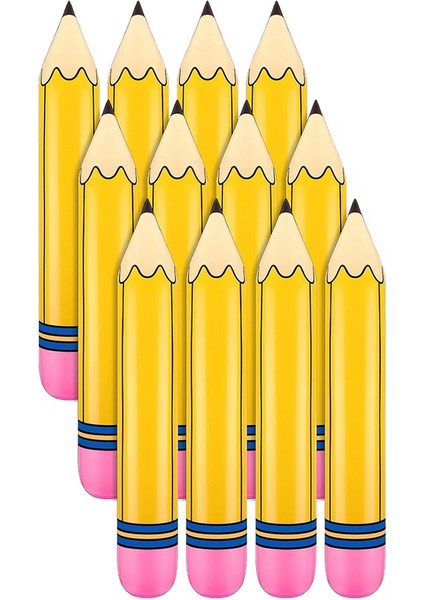 12 Adet 27 Inç Dev Büyük Şişirilebilir Kalem (Yurt Dışından)