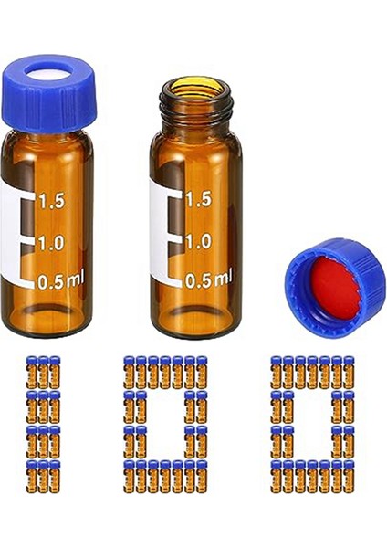 2ml Otomatik Örnekleyici Şişesi, 100 Paket Hplc/ Şişeler 9-425 Lab Amber Şişeleri (Yurt Dışından)