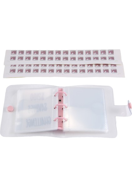 Para Biriktirme Mücadelesi Nakit Zarflı Mini Bütçe Dosyası Pembe (Yurt Dışından)