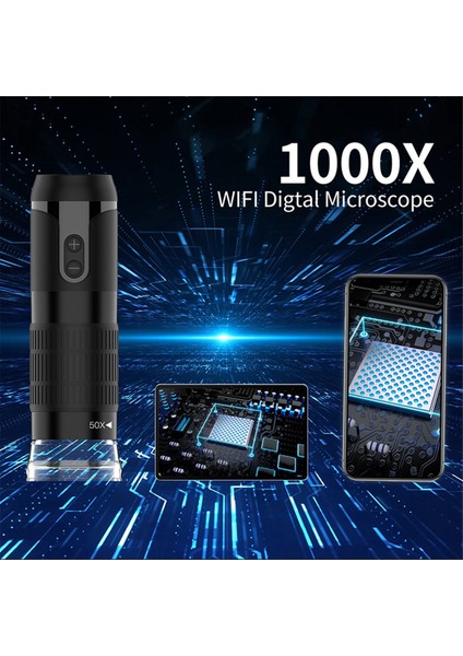 Wifi Dijital Mikroskop 50-1000X Zoom Hd Taşınabilir Büyüteç Mobil Onarım Eğitim Kullanımı Para Incelemesi (Yurt Dışından) fırsatları