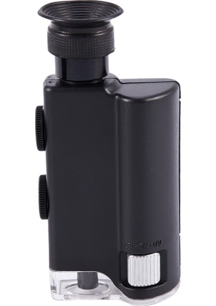 Taşınabilir 200X-240X Zoom Mikroskop Cep El LED Lam Lambası Loupe Zoom Büyüteç Mikroskobu (Yurt Dışından)
