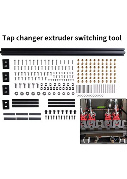 Voron Için 2.4 300MM Tapchanger Extruder Switch Tool Donanım Kiti Stealthburner Ekstrüder Alüminyum Profiller ve Bağlantı Müdürleri (Yurt Dışından) modelleri