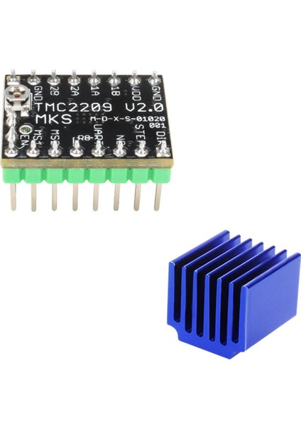 Mks Için TMC2209 Stepper Motor Sürücüsü Üstü 3D Yazıcı Parçaları 2.0A Uart Ultra Sessiz TMC2208&#39;I Değiştirin (Yurt Dışından) fiyatları