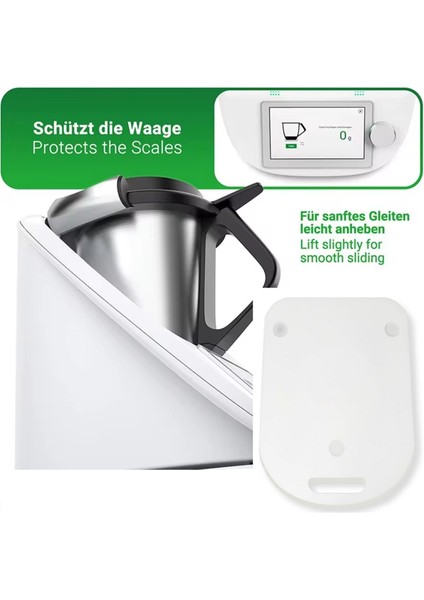 Thermomix Için Kayma Tahtası Tm6 Tm5 Planörler Zahmetsiz Hareketsiz Hareketli Akrilik Yuvarlama Tahtası Beyaz (Yurt Dışından) indirimleri