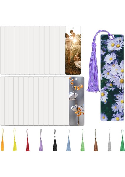 El Sanatları ve Hediyeler Için Püsküllü Çift Taraflı Süblimasyon Ayraçlar (Yurt Dışından)