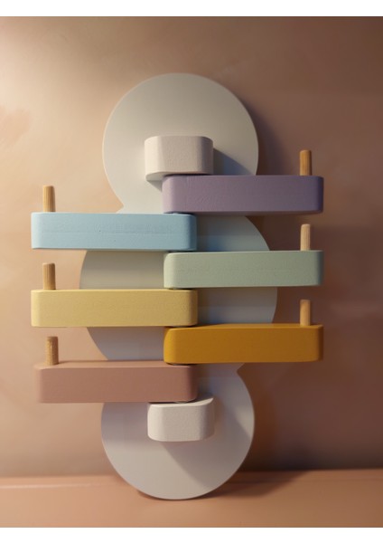 Renkli Ahşap Duvar Askısı fırsatları