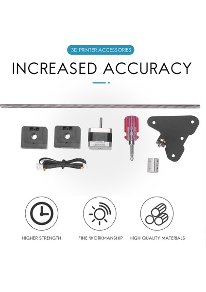 Ender-3 / Ender-3 V2 / Ender-3 Pro 3D Yazıcı Için Uygun Olan Kurşun Vidalı Step Motorlu Çift Z Ekseni Yükseltme Kiti (Yurt Dışından) fırsatları