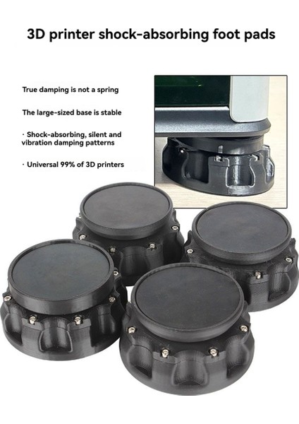 4pcs Universal 3D Yazıcı Şok Emme Kayma Olmayan Pedler Yükseltilmiş Aşınma Dirençli Şok Emilimini Arttırır (Yurt Dışından) indirimleri
